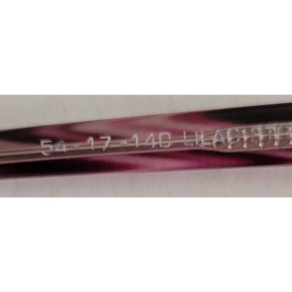 Enhance Lilac Stripe 4148 Eyeglass Glasses FRAMES ONLY 54 17 140 Light Weight - Picture 5 of 8